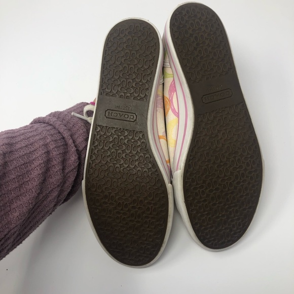 Coach Dee Multicolored Sneaker Canvas Size 8B - Picture 6 of 9